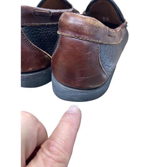 Allen Edmonds mens brown leather tassled slip loafers sz 10.5D SKU 9604 main image 13